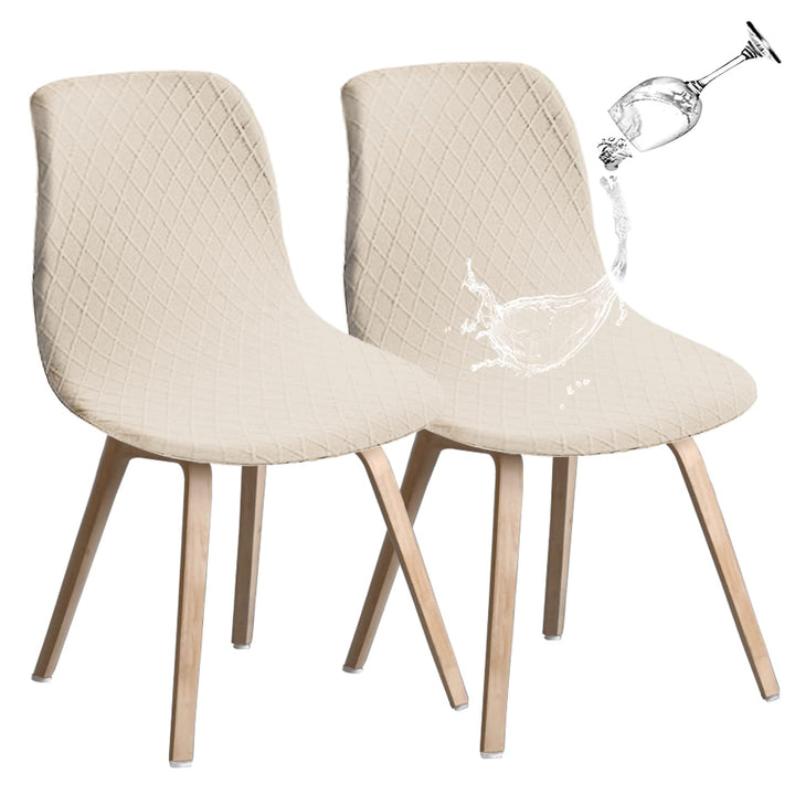 JUNZHE Muschelstuhlhussen Retro-Stuhlhussen Stretch Spandex Druck Lounge Eckstuhl Schutz für Esszimm