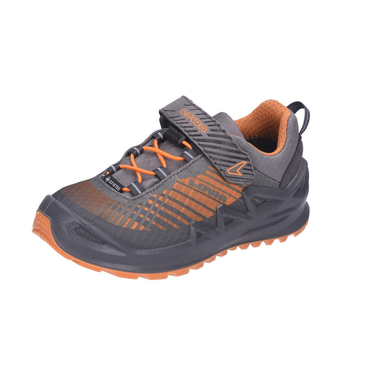 LOWA Halbschuh MERGER GTX JUNIOR VCR LO 24 EU Graphit Mango, 24 EU Graphit Mango