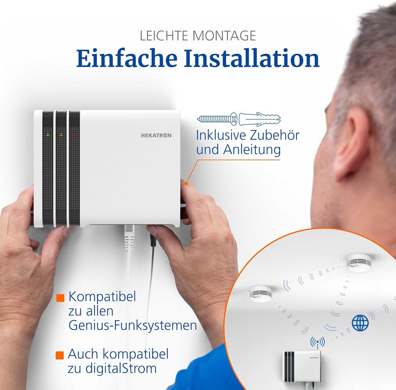 Genius Port – Funkgateway für Rauchmelder, Feueralarme jederzeit und überall