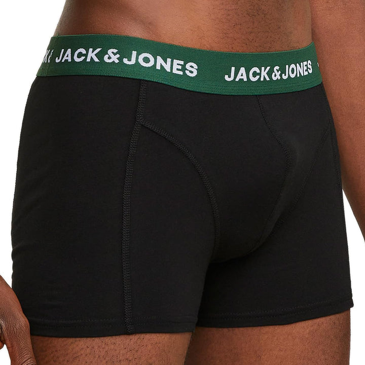 JACK & JONES Male Boxershorts 5er-Pack Herrenunterwäsche in Grösse XS–XXL M - Black / Blue, M - Blac