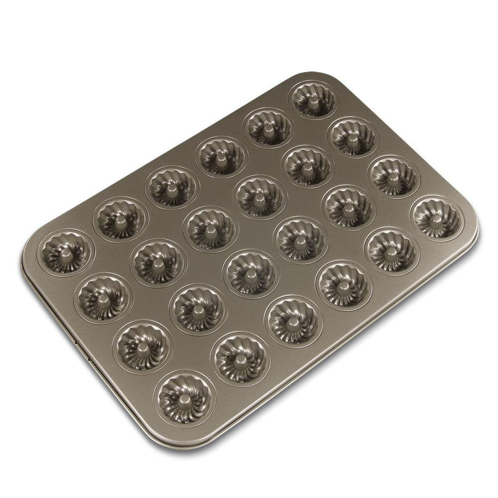 Städter - we love baking Serie - Backblech Mini Guglhupf Konfekt - 38 x 26 cm - für 24 Minis ø 4,5 c