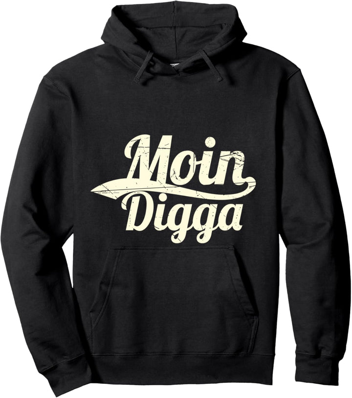 HH City Digga Moin Hamburg Nordlicht Pullover Hoodie