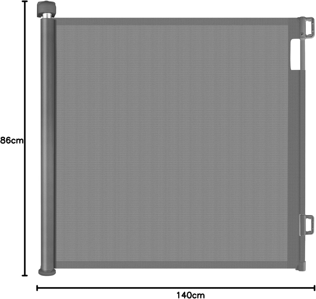 Treppenschutzgitter Türschutzgitter Ausziehbar 0–140 cm, Kinderschutzgitter für Babys & Haustiere –