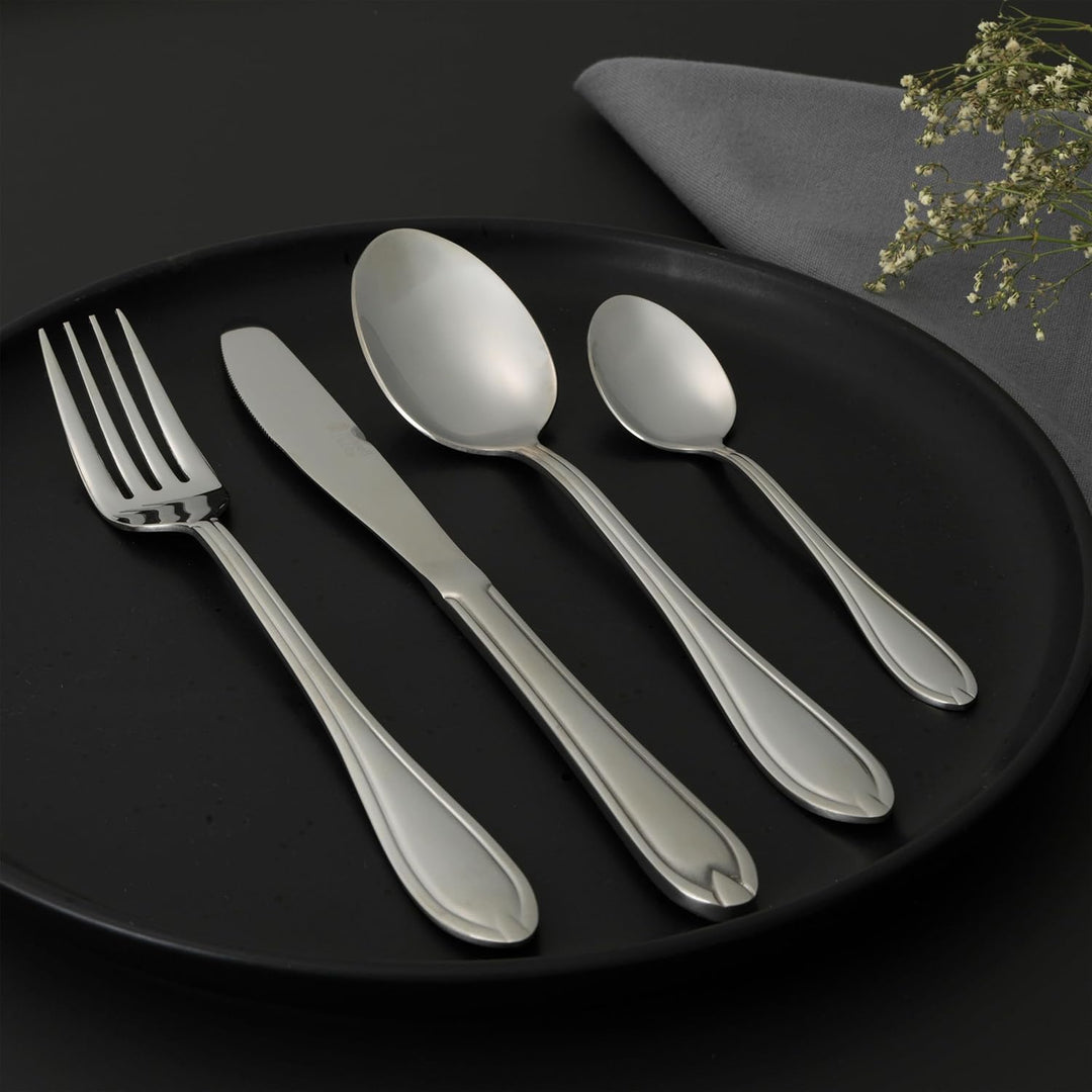 Russell Hobbs RH02224EU7 Marseille Besteckset 6 Personen, 24 teilig Besteck inkl Messer, Gabel, Dess