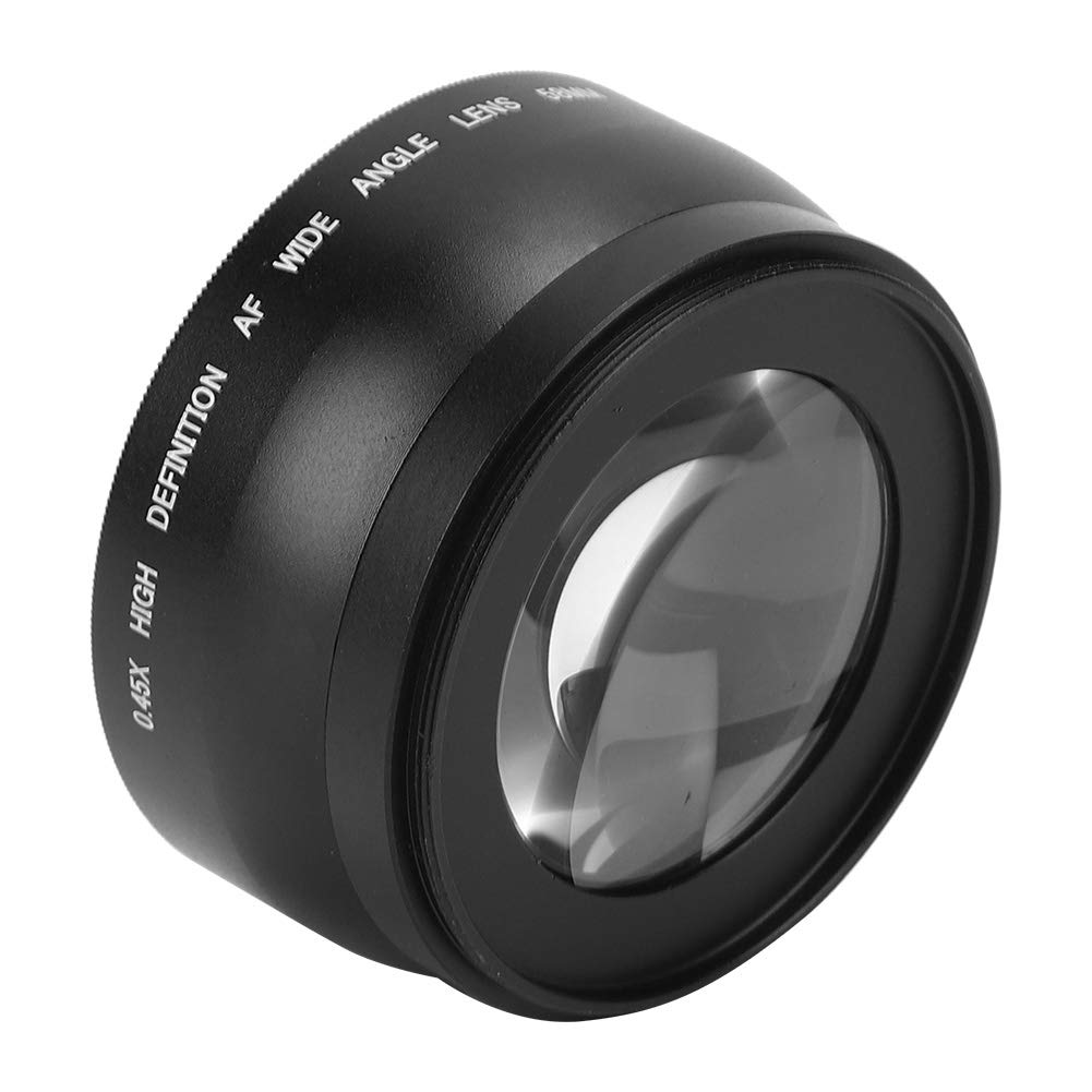 58mm Kamera Weitwinkelobjektiv, 0,45X Weitwinkel Makroobjektiv Universal für Canon für Nikon für Son
