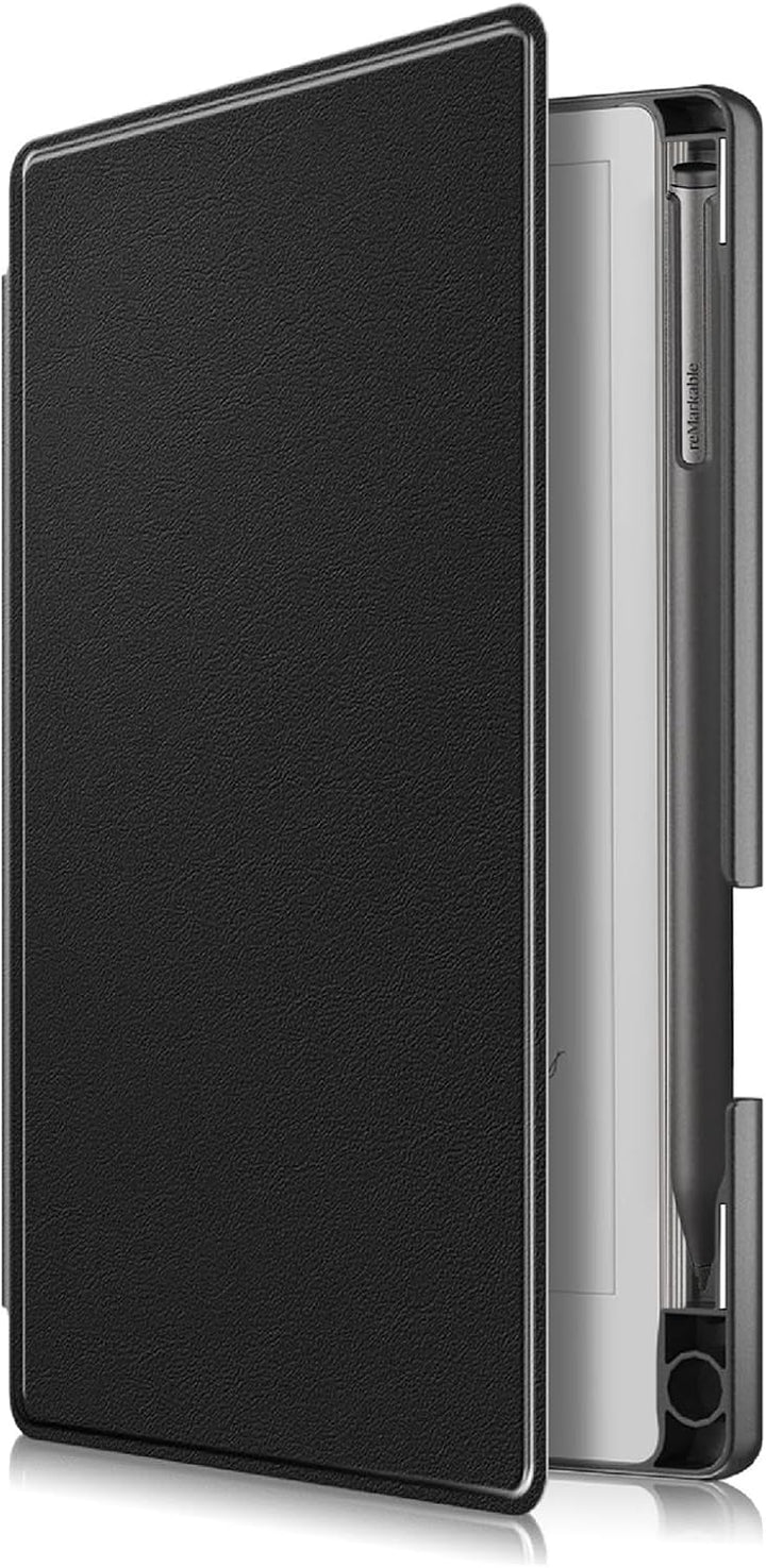 GIOPUEY Hülle Kompatibel mit Remarkable Paper Pro Move 7.3, Flip Case 360° Schutz - Black reMarkable