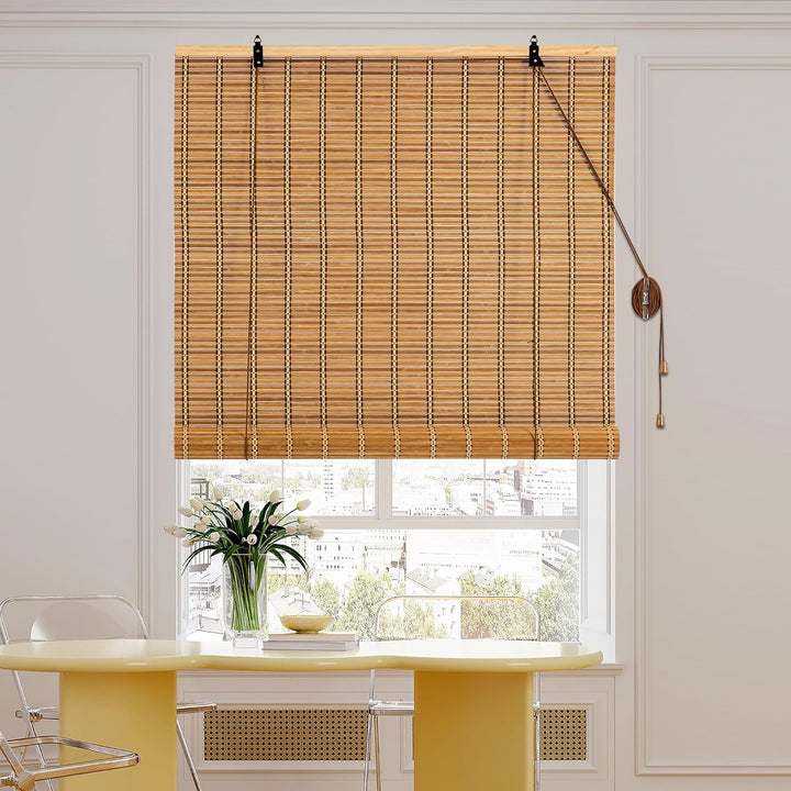 Cy.curtain bright Bambusrollo Bambus Rollo Sonnenschutz und Sichtschutz Rollo,für Fenster Und Türen,
