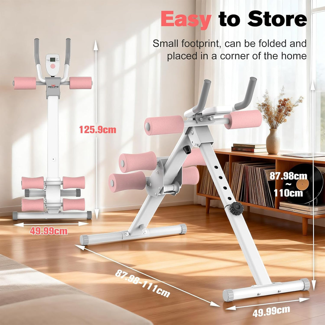 RELIFE REBUILD YOUR LIFE Bauchmuskel Trainer Bauch Trainingsgerät Bauchtrainer für Zuhause AB-Workou