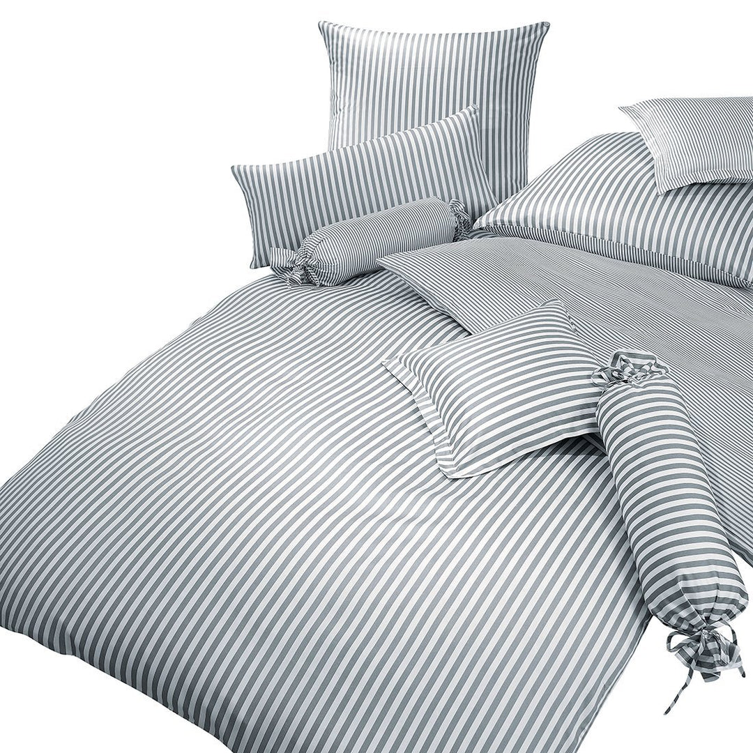 Janine - Bettwäsche Janine - 155x200 - silber 155x200+1x80x80 silber, 155x200+1x80x80 silber