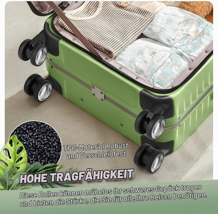 8 PCS Kofferrollen Ersatzrollen Ersatzkit Verschleissfeste Koffer Rollen Ersatz Leise und Langlebige