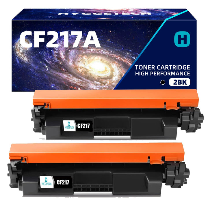 Hyggetech 2-Pack Compatible Toner Cartridge Replacement for HP CF217A 17A for HP Laserjet Pro M130MF