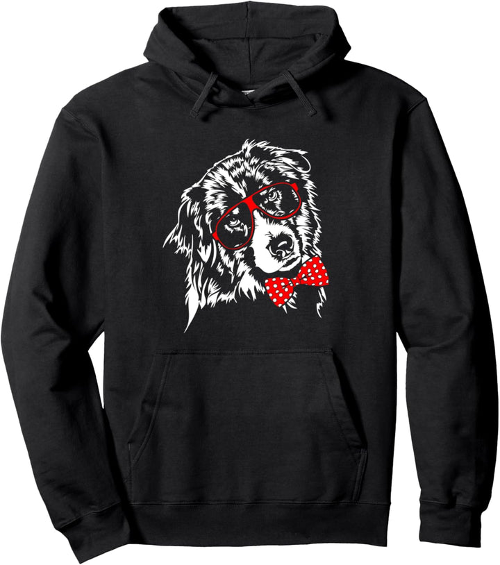 Lustiger Aussie Australian Shepherd Brille Hund Hunde Pullover Hoodie