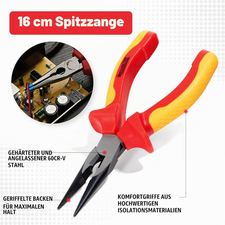 8 tlg VDE Isoliertes Schraubendreher-Set, Professionelles 1000V Isoliertes Elektriker-Werkzeugset, m