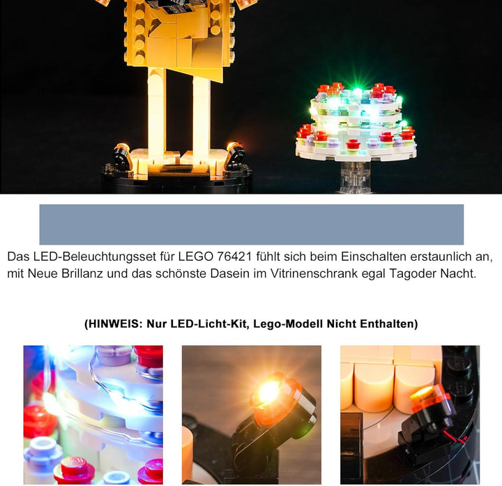 BrickBling Led Licht Set Kompatibel mit Lego Dobby The House-Elf (Kein Lego), Dekorationsbeleuchtung