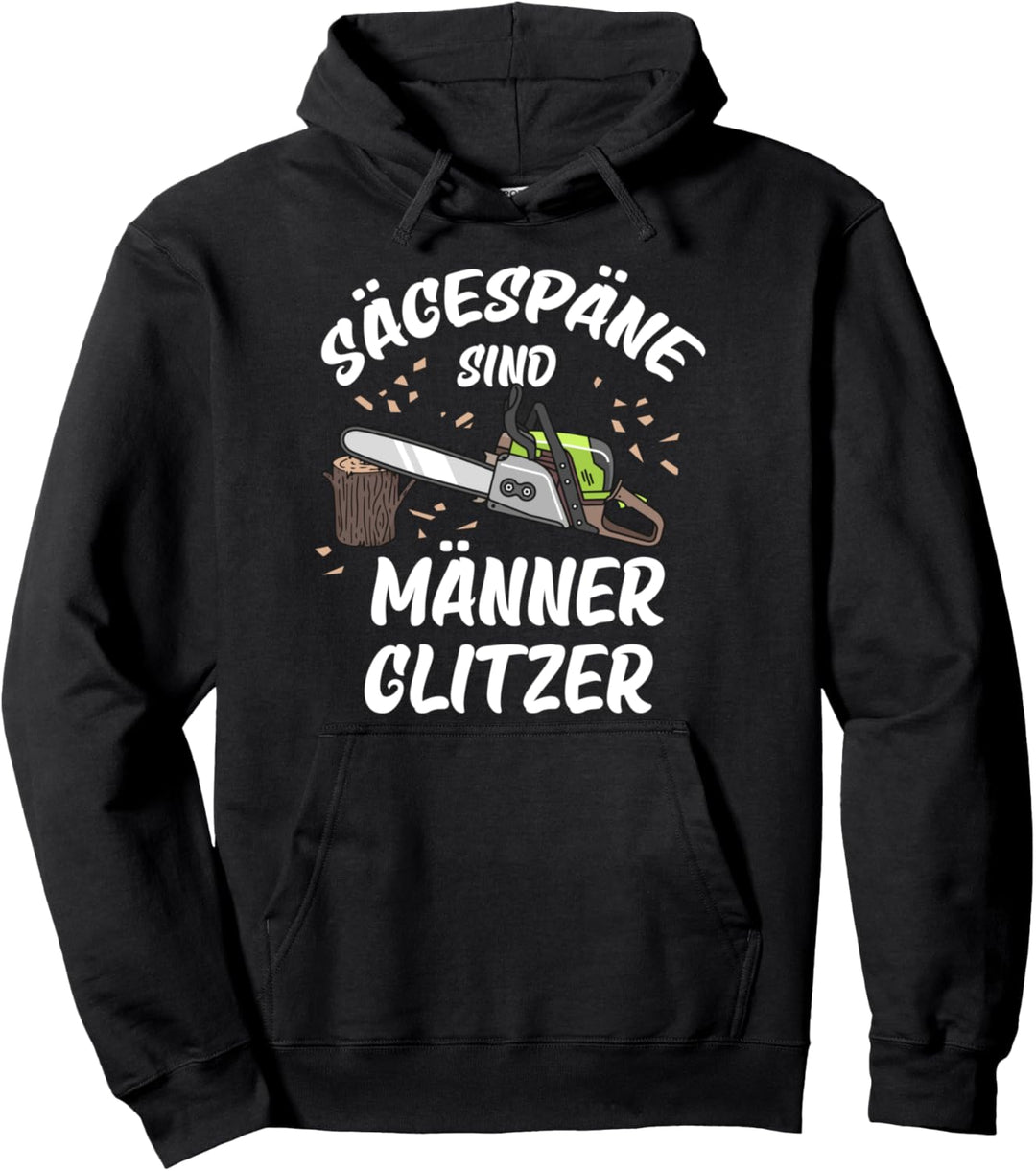 Sägespäne sind Männer Glitzer Pullover Hoodie
