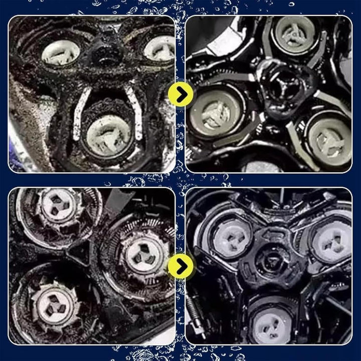 260ml Shaver Cleaner - Quick Clean Pod Cartridges for Electric Shavers, Hygienic Cleaning, natural e