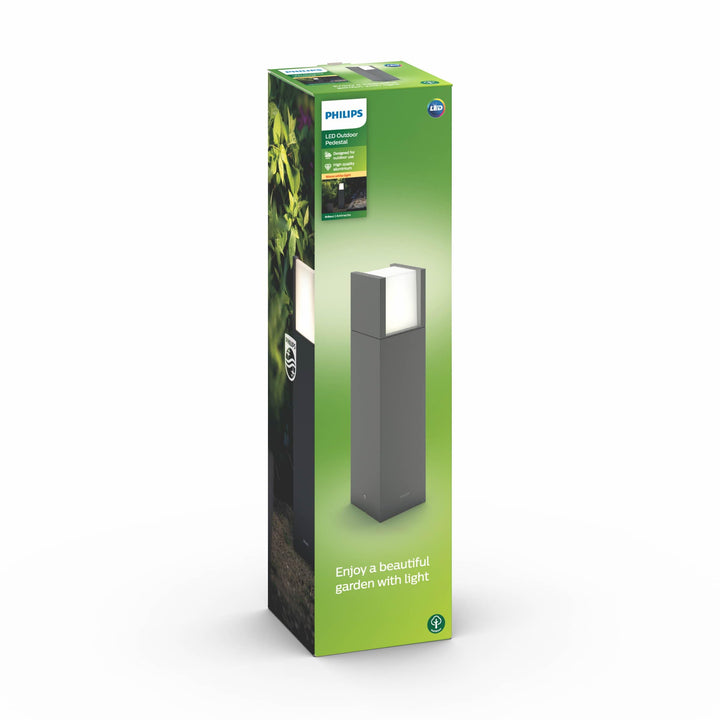 Philips myGarden Arbour LED Sockelleuchte, 1x6W, Aluminium Ohne Bewegungsmelder 1-flammig Sockelleuc
