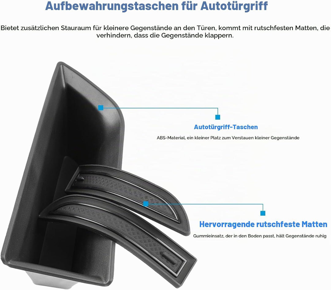 CDEFG Kompatibel mit Renault Rafale 2024 2025 Auto Aufbewahrungsbox Austral Autotür Innenrahmen Box