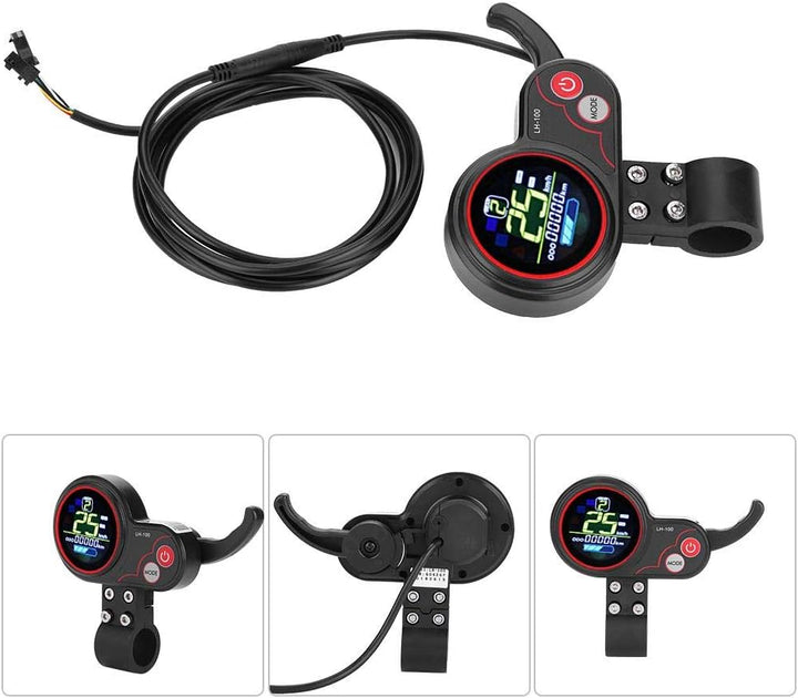 Demeras Scooter Controler mit Schaltschalter LCD-Display Bedienfeld Zubehör für Elektroroller 36V 25