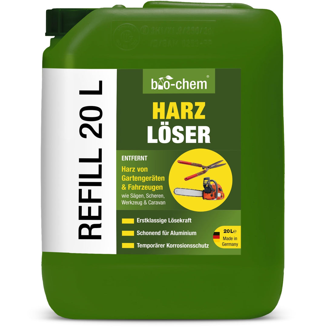 bio-chem Harzlöser 20 Liter Kanister - Schnellwirkender Harzentferner mit erstklassiger Lösekraft -