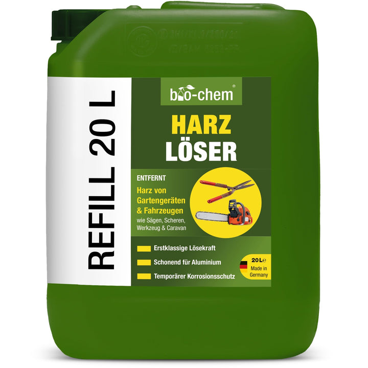 bio-chem Harzlöser 20 Liter Kanister - Schnellwirkender Harzentferner mit erstklassiger Lösekraft -
