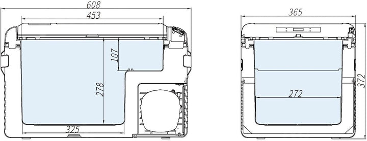 Alpicool CL30 Kompressor Kühlbox 12/24V & 230V - 28 L tragbare Gefrierbox bis -20 °C - leise, energi