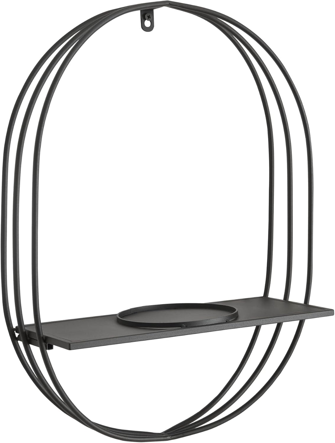 [en.casa] Wandregal mit einem Blumentopf Vestby schwebendes Pflanzenregal aus Metall Blumenregal hän