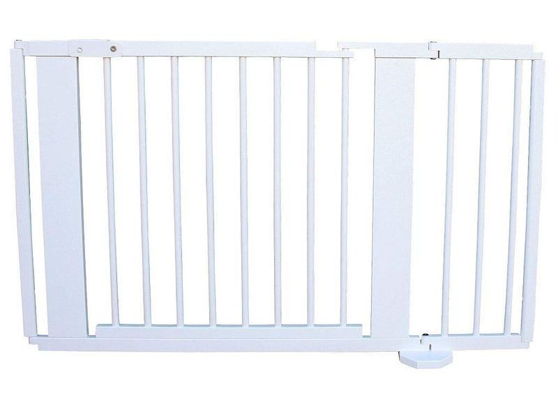 Absperrgitter Türschutzgitter Treppenschutzgitter 119 bis 368 cm massiv Weiss (119cm) 119 cm (1er Pa