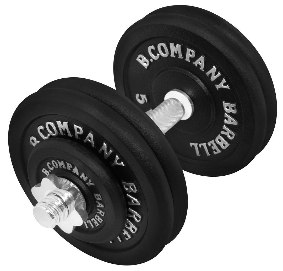 Guss Kurzhantel-Set 25Kg (1 x Kurzhantelstange 35cm, 2x1,25 und 4x5Kg Hantelscheiben) Hantelset Hant