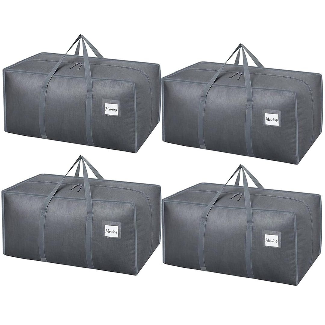 Dntorx 4 Stück 120L Aufbewahrungstasche, Heavy-Duty Umzugstaschen Wasserdicht Umzugskartons Grosse m