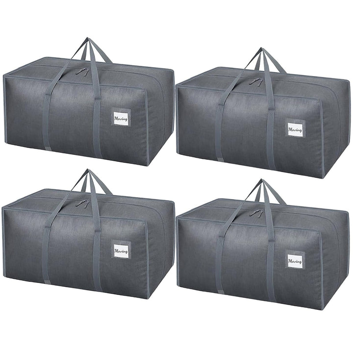 Dntorx 4 Stück 120L Aufbewahrungstasche, Heavy-Duty Umzugstaschen Wasserdicht Umzugskartons Grosse m