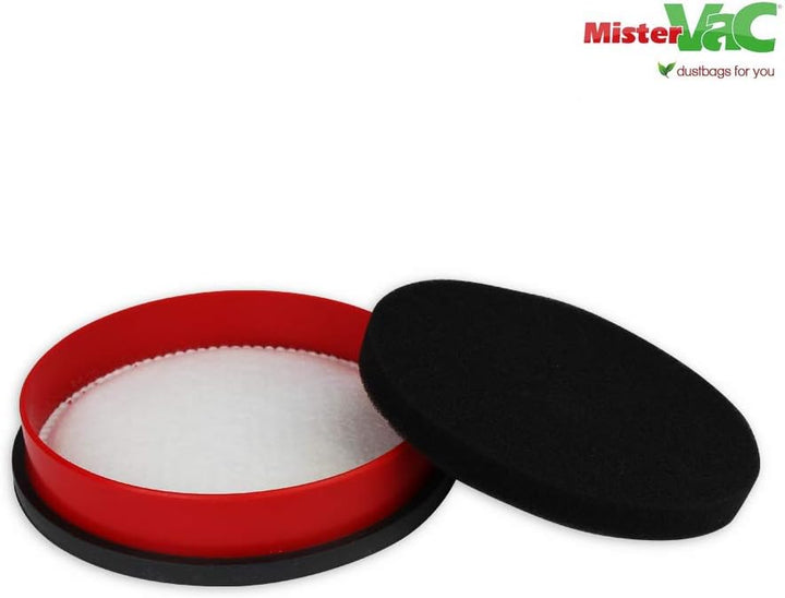 MisterVac Staubsaugerfilter Hepa Filter Ersatzfilter kompatibel mit Dirt Devil DD 2220 Rebel 22 HF