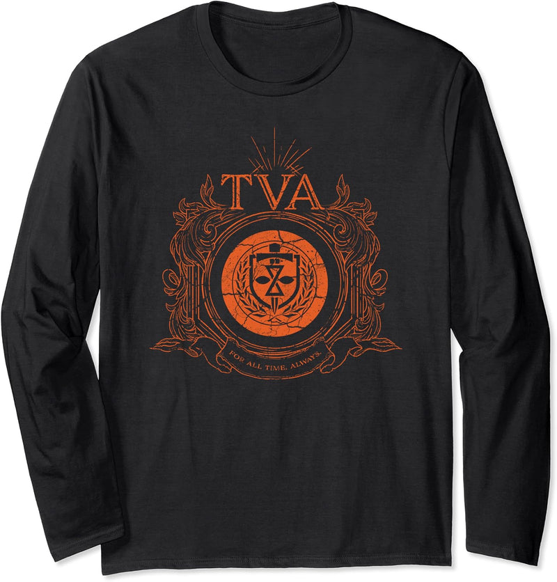 Marvel Loki Time Variance Authority TVA Badge Langarmshirt