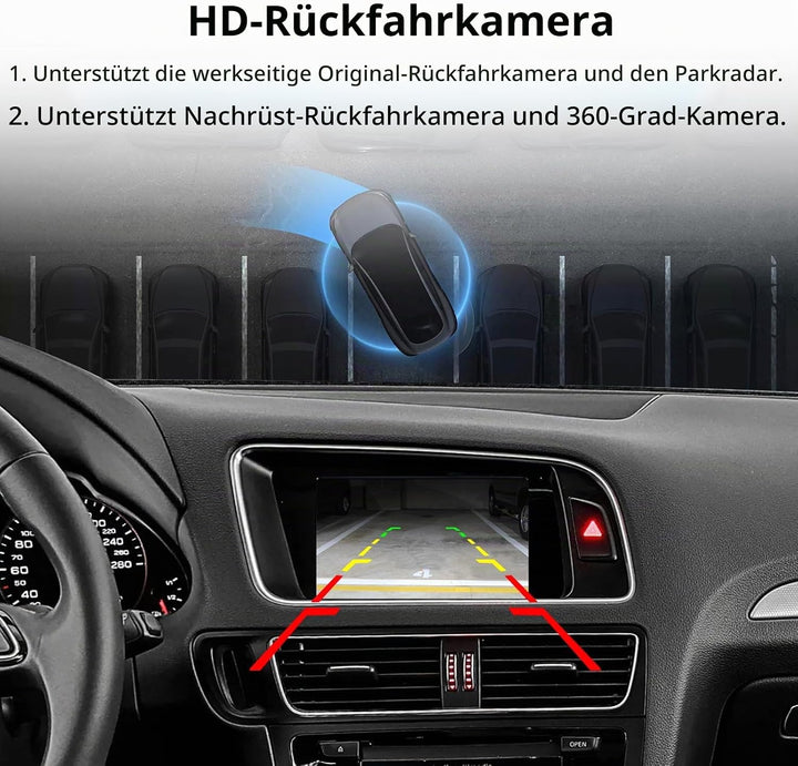 EZoneTronics Wireless CarPlay &amp; Android Auto Retrofit Kit Decoder für Audi A4/A5/Q5 2008-2018 mit MM