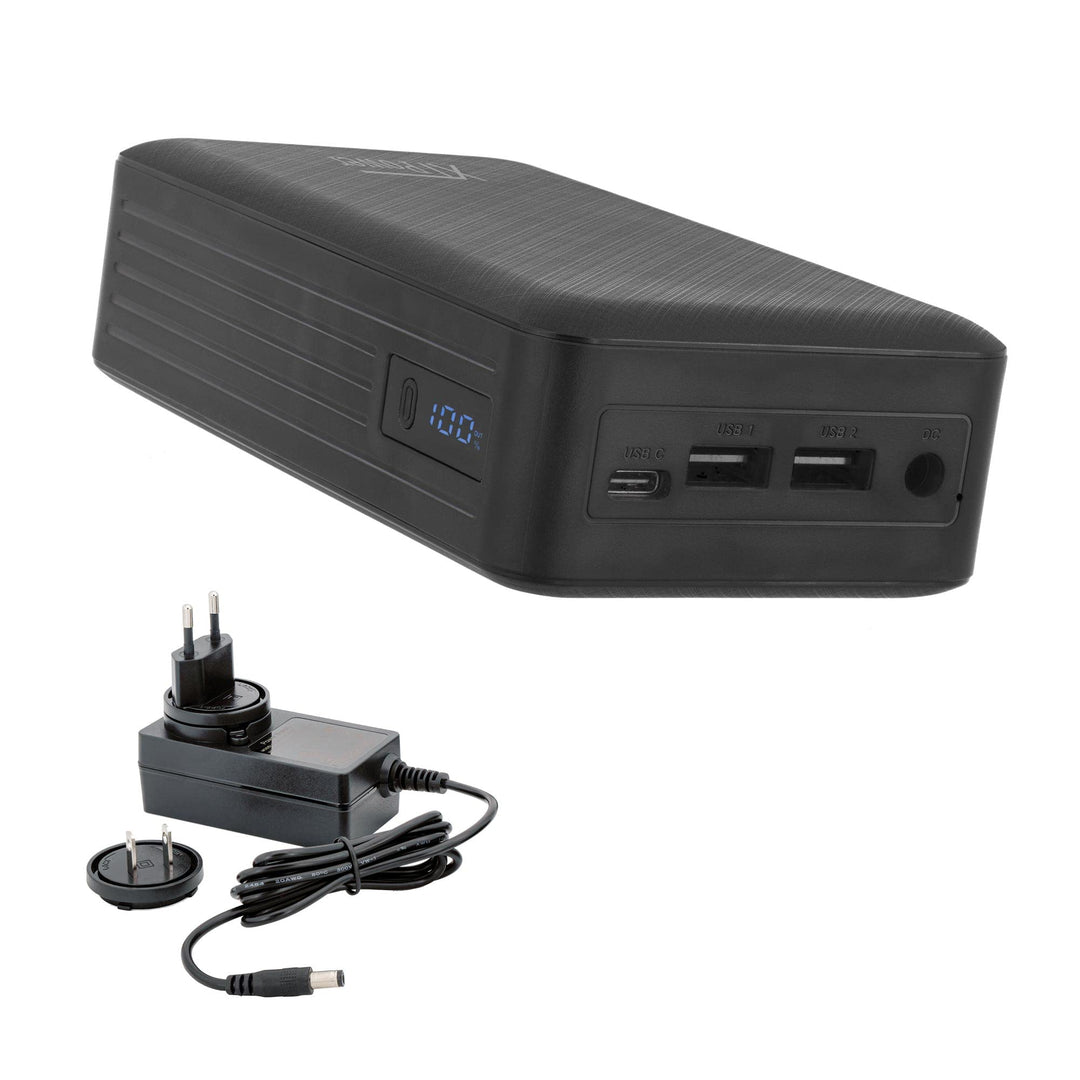 XTPower XT-27000DC-PA Powerbank inkl. Netzteil - moderner externer Akku mit DC 5V bis 24V + USB-C PD