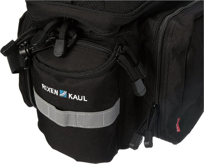 KLICKfix 0267RB Farradtasche Rackpack 2 Plus für Rackt Gepäckträgertasche, Schwarz, 35 x 30 x 23 cm,