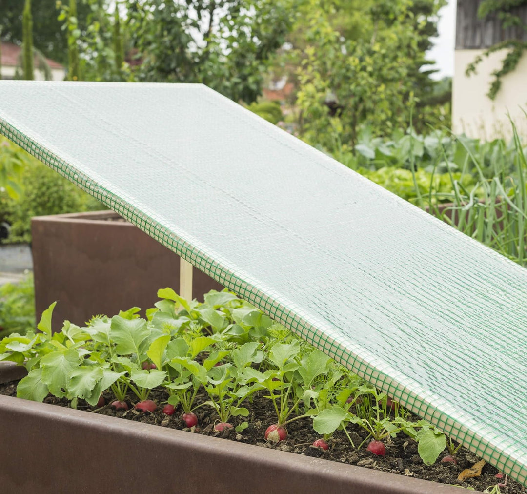 Windhager Gitterfolie STRONG Gewächshausfolie Abdeckung Gartenmöbel, Grün, 250 g/m², 5 x 4 m, 06648
