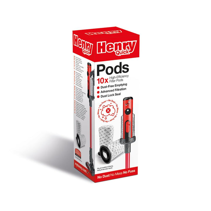 Numatic 915744 Henry Quick Pods, Mikrofaser, 3-lagige Filtration