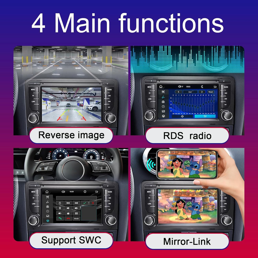 Liulbobu Autoradio für Audi A3 2003–2012, S3 2006–2012, RS3 2011–2012 Kompatibel Carplay Android Aut