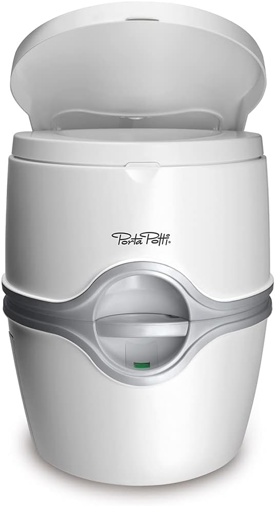 Thetford 92306 Porta Potti 565E (Elektric) Tragbare Toilette, Weiss-Grau, 448 x 388 x 450 mm Porta P