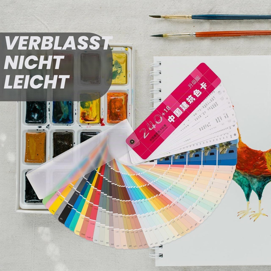 OSALADI Architekturfarbe Farbkarten Standard Lackfarbenblätter Für Farbvergleich Und Farbanpassung T