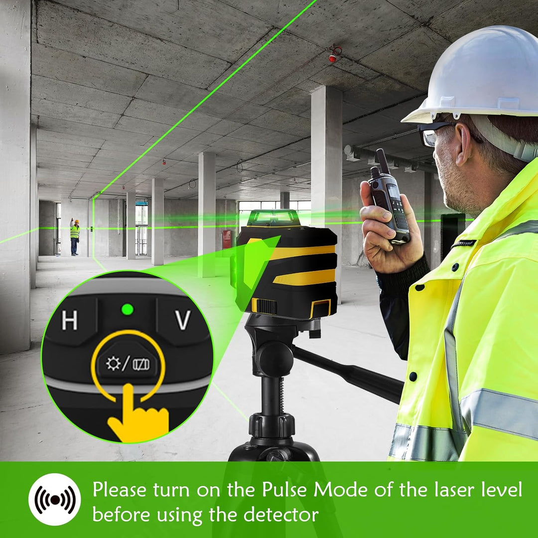 laser empfänger,Lazer Detector for Pulse Cross Line Laser, Green Laser Beams up to 200 ft, Beidseiti