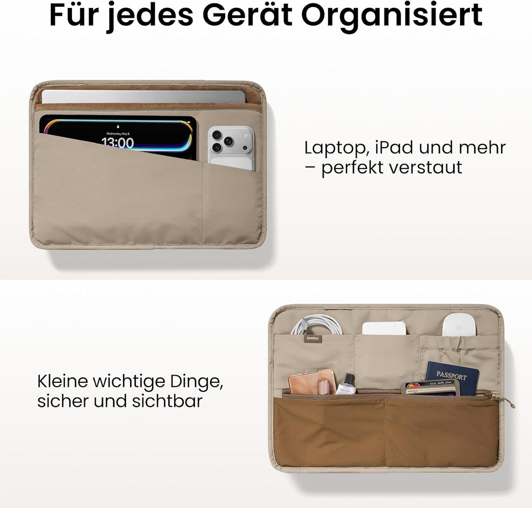 tomtoc Laptoptasche 16 Zoll, Puffy Laptop Tasche für Damen, Leichte Laptoptasche für 16 Zoll MacBook
