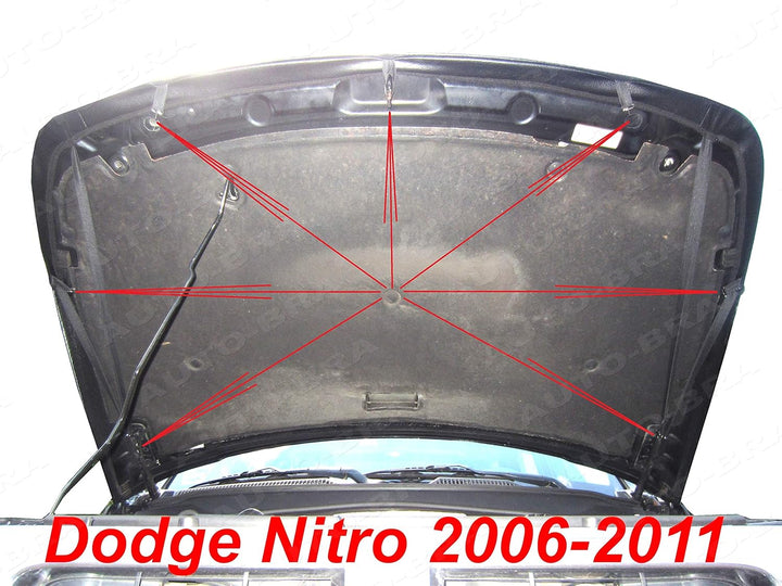 AB3-00271 Auto BRA kompatibel mit Dodge Nitro Bj. 2006-2011 Haubenbra Steinschlagschutz Tuning