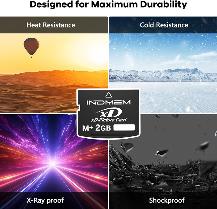 INDMEM xD-Picture Card 2GB Type M+ XD Speicherkarte Digitalkamera-Speicherkarte für Olympus Fuji Fuj
