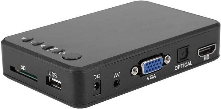 ASHATA HDMI Mediaplayer, Mini 1080P 4K Full-HD Ultra HDMI Digitaler Multimediaplayer mit Adapter und