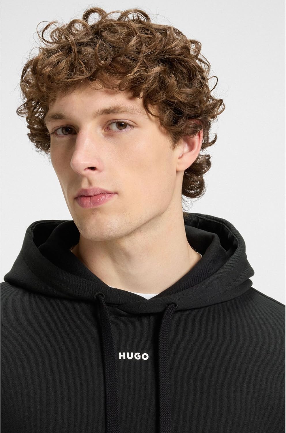 HUGO Herren Dapo Hoodie aus Baumwoll-Terry mit Kontrast-Logo XS Black1, XS Black1