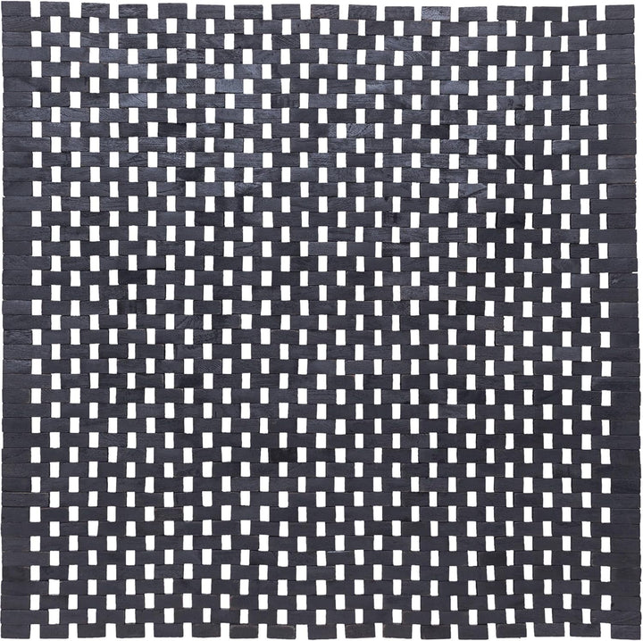 Sealskin Woodblock Badteppich 60x60 cm Teak Schwarz, 60x60 cm Teak Schwarz