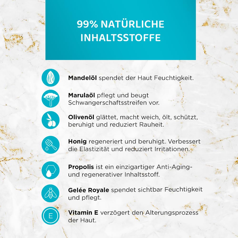 Eveline Cosmetics Egyptian Miracle Straffendes Körperöl mit 99% Natürlichen Inhaltsstoffen - Reduzie