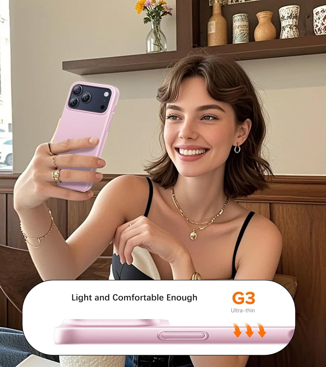 sqgylgl Ultradünne Hülle für iPhone 17 Pro 5G, Extrem Dünn Matte Finish Handyhülle PC Schale [Anti-F